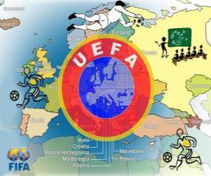 Puzzle Ένωση Ευρωπαϊκών Ποδοσφαιρικών Ομοσπονδιών (ΟΥΕΦΑ)